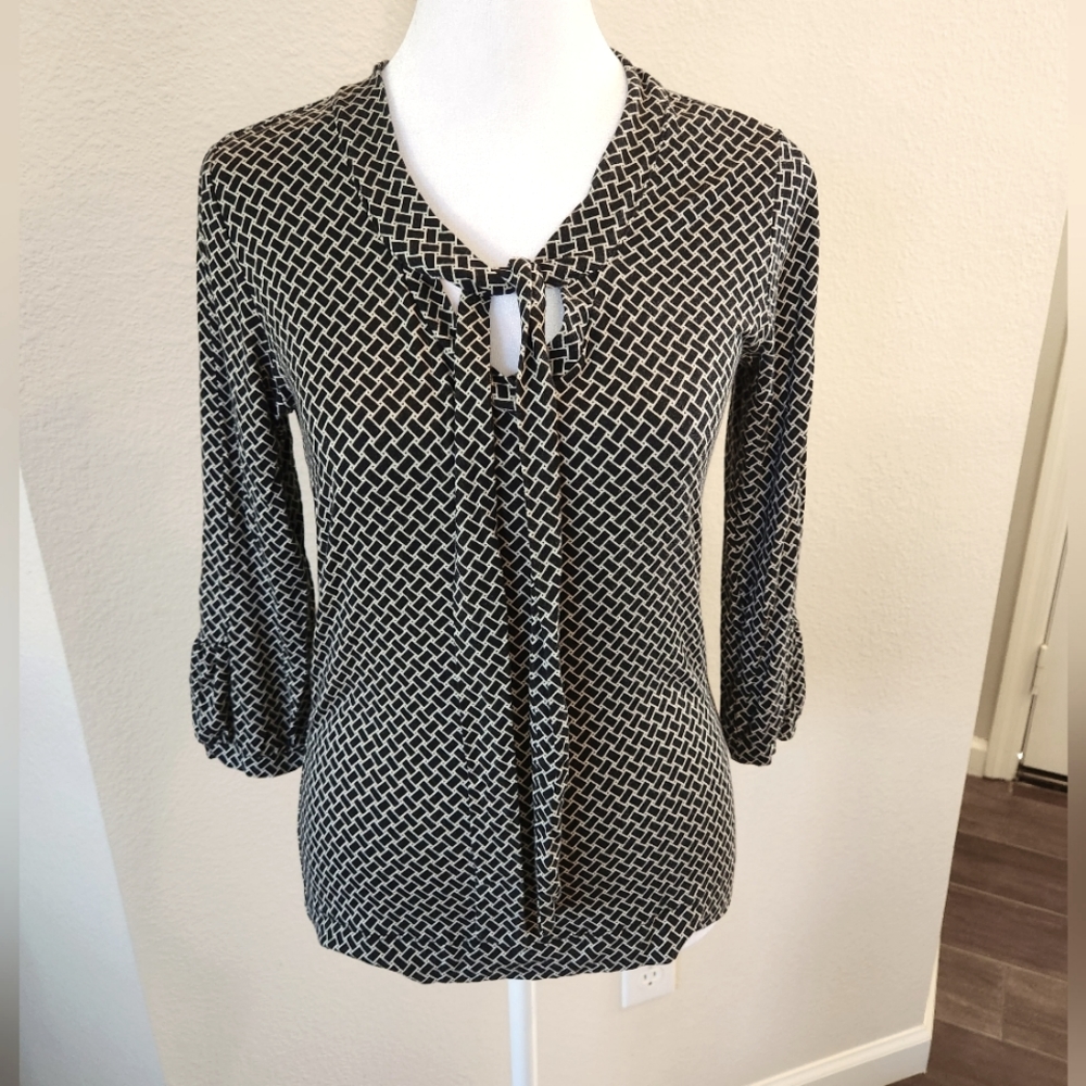 Banana Republic, small, black/white blouse